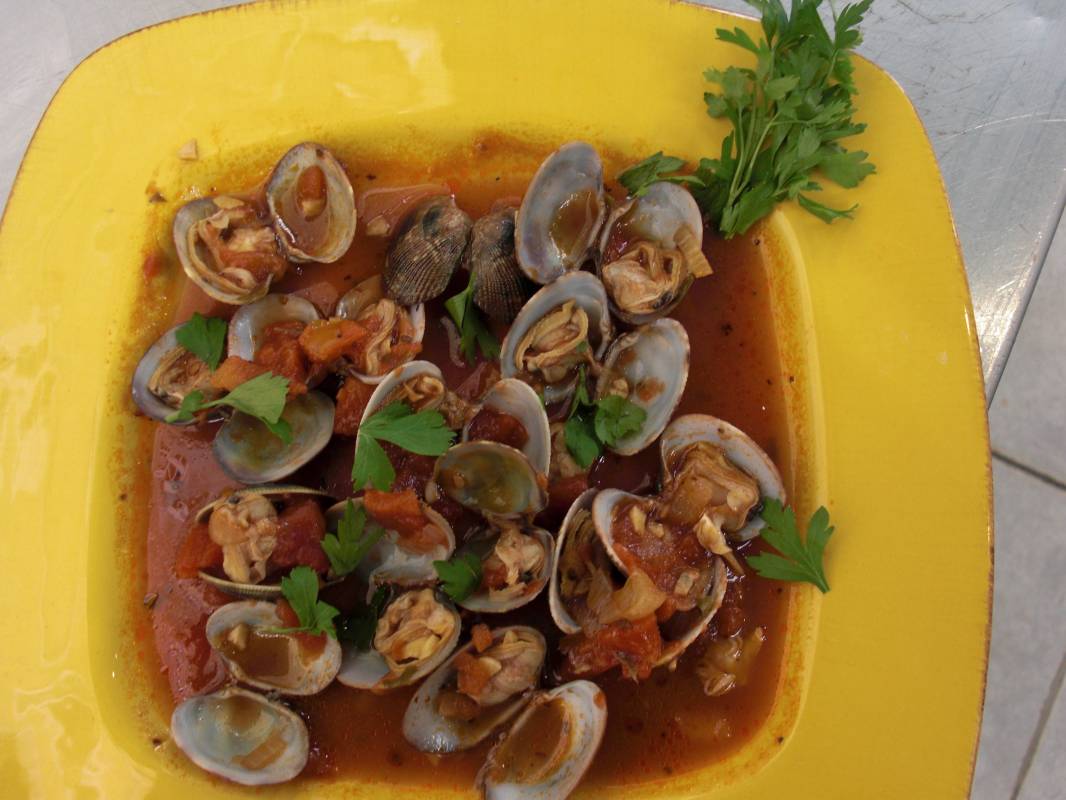 Pates aux palourdes à déguster sur place ou à emporter