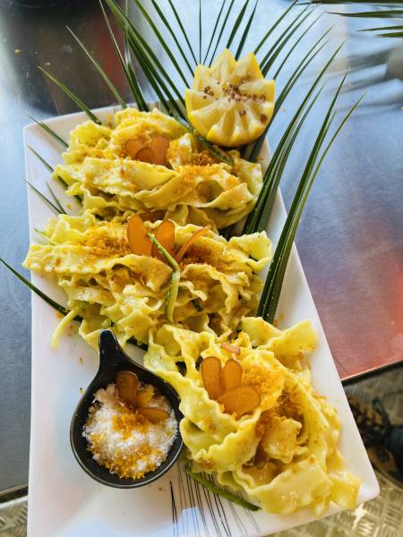 pâtes à la Poutargue mistralou coquillages marseille